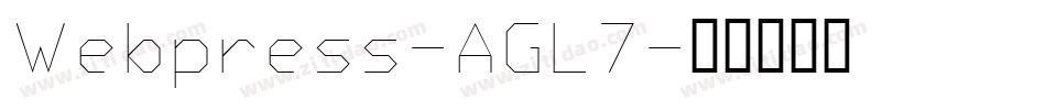Webpress-AGL7字体转换
