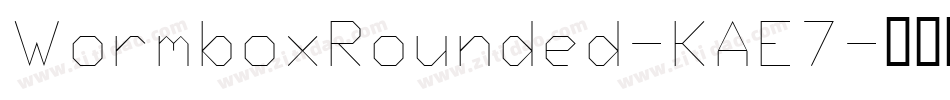 WormboxRounded-KAE7字体转换