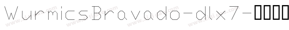 WurmicsBravado-dlx7字体转换