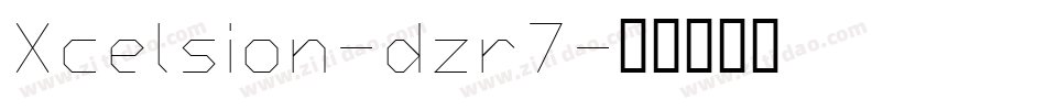 Xcelsion-dzr7字体转换