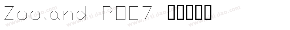 Zooland-POE7字体转换