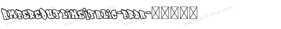 AmpereOutlineItalic-prda字体转换