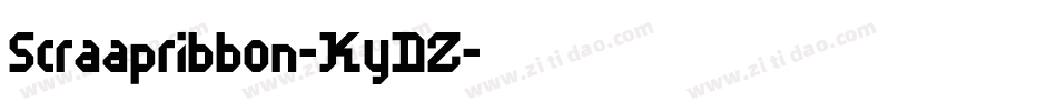 Scraapribbon-KyDZ字体转换
