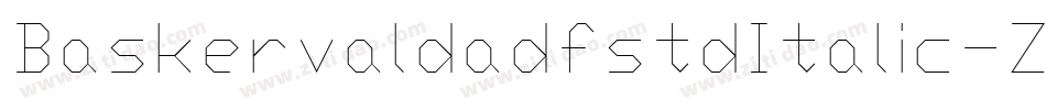 BaskervaldadfstdItalic-ZWM8字体转换
