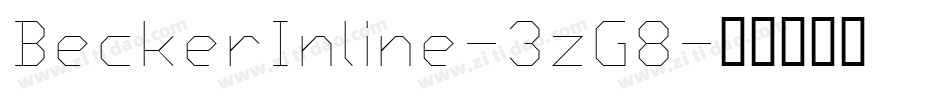 BeckerInline-3zG8字体转换
