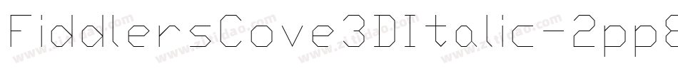 FiddlersCove3DItalic-2pp8字体转换