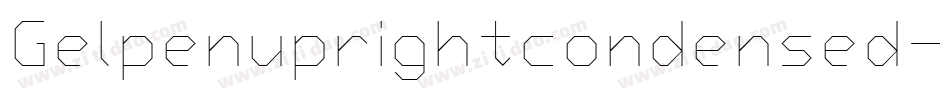 Gelpenuprightcondensed-rwg8字体转换