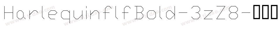 HarlequinflfBold-3zZ8字体转换
