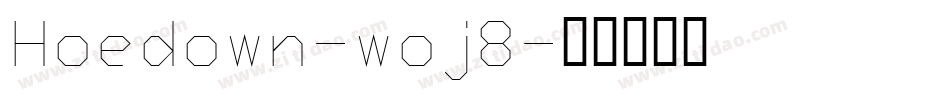 Hoedown-woj8字体转换