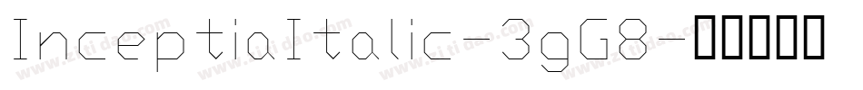 InceptiaItalic-3gG8字体转换