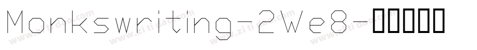 Monkswriting-2We8字体转换