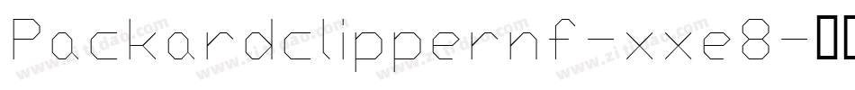 Packardclippernf-xxe8字体转换