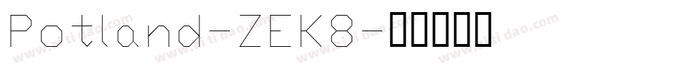 Potland-ZEK8字体转换