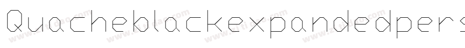 Quacheblackexpandedpersonal-w1BX8字体转换