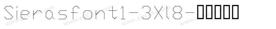 Sierasfont1-3Xl8字体转换