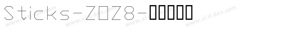 Sticks-ZOZ8字体转换