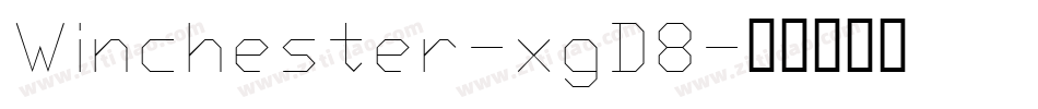 Winchester-xgD8字体转换