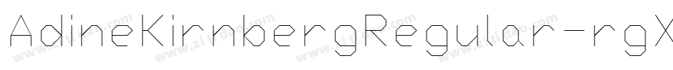 AdineKirnbergRegular-rgX9字体转换