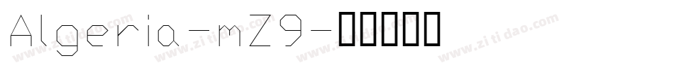 Algeria-mZ9字体转换