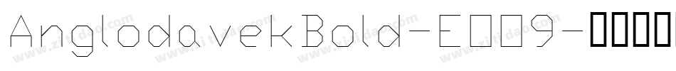 AnglodavekBold-EOO9字体转换