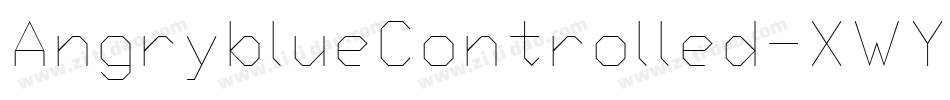 AngryblueControlled-XWY9字体转换