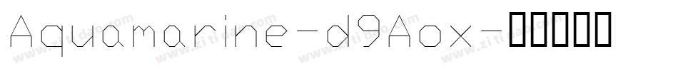 Aquamarine-d9Aox字体转换