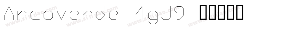 Arcoverde-4gJ9字体转换