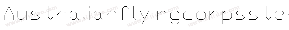 Australianflyingcorpsstencil-XAJ9字体转换