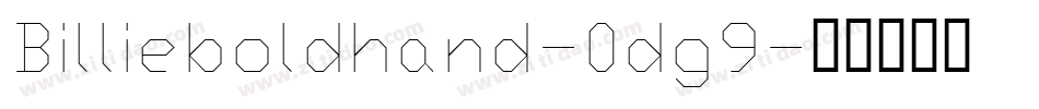 Billieboldhand-0dg9字体转换
