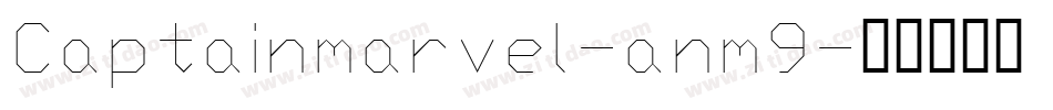Captainmarvel-anm9字体转换