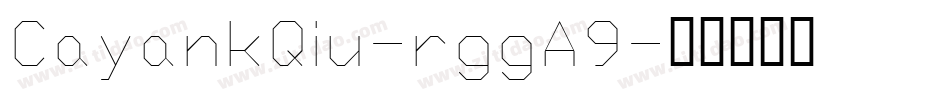 CayankQiu-rggA9字体转换