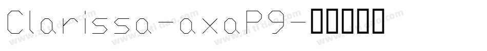 Clarissa-axaP9字体转换