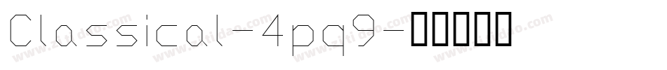 Classical-4pq9字体转换