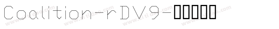Coalition-rDV9字体转换