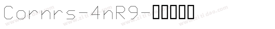 Cornrs-4nR9字体转换