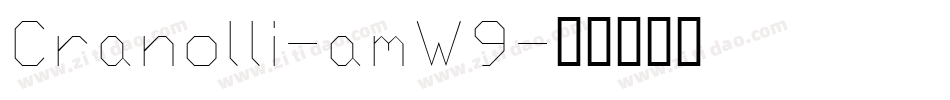 Cranolli-amW9字体转换