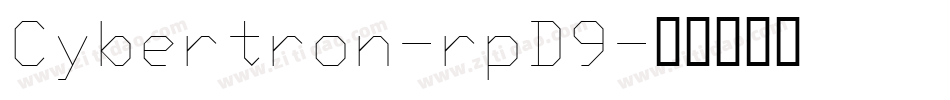 Cybertron-rpD9字体转换