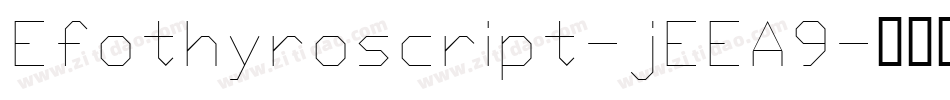 Efothyroscript-jEEA9字体转换