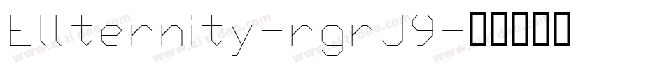 Ellternity-rgrJ9字体转换