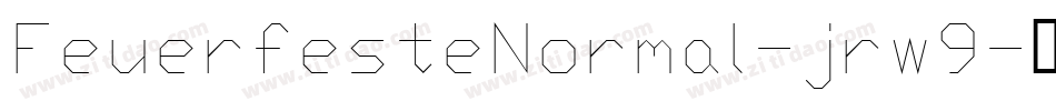 FeuerfesteNormal-jrw9字体转换