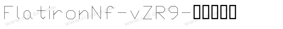 FlatironNf-vZR9字体转换