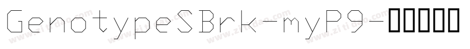 GenotypeSBrk-myP9字体转换