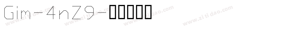 Gim-4nZ9字体转换