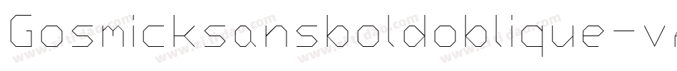 Gosmicksansboldoblique-vAZ9字体转换