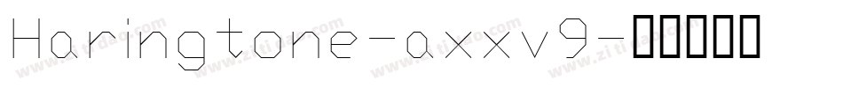 Haringtone-axxv9字体转换