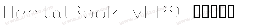 HeptalBook-vLP9字体转换