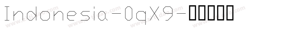 Indonesia-0qX9字体转换