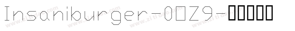 Insaniburger-0OZ9字体转换
