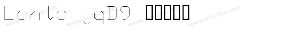 Lento-jqD9字体转换