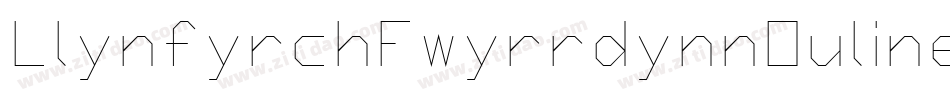 LlynfyrchFwyrrdynnOuline-WWP9字体转换